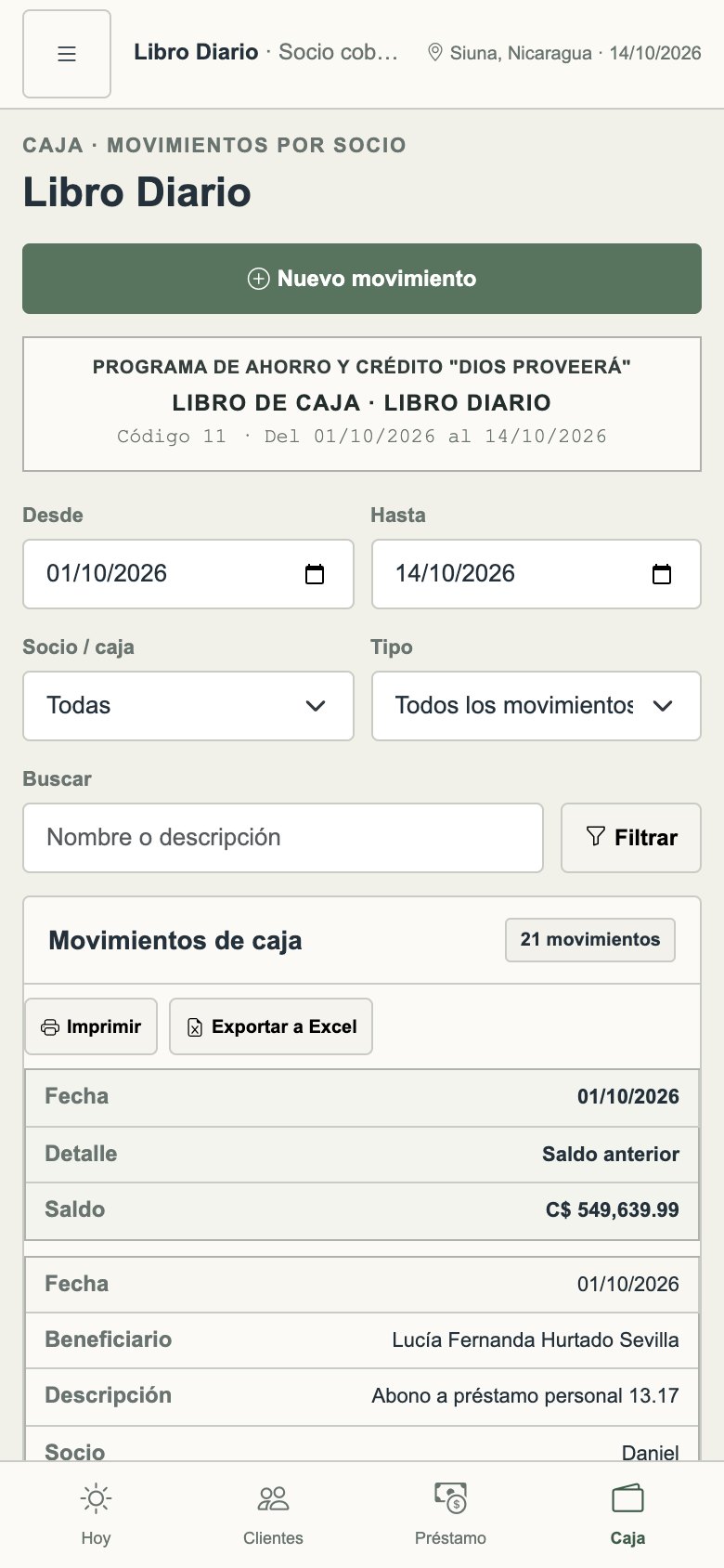 Tabla mostrada como tarjetas en el celular